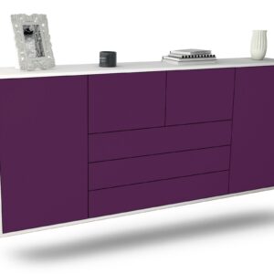 Sideboard Metairie, Lila, hängend (180x79x35cm)