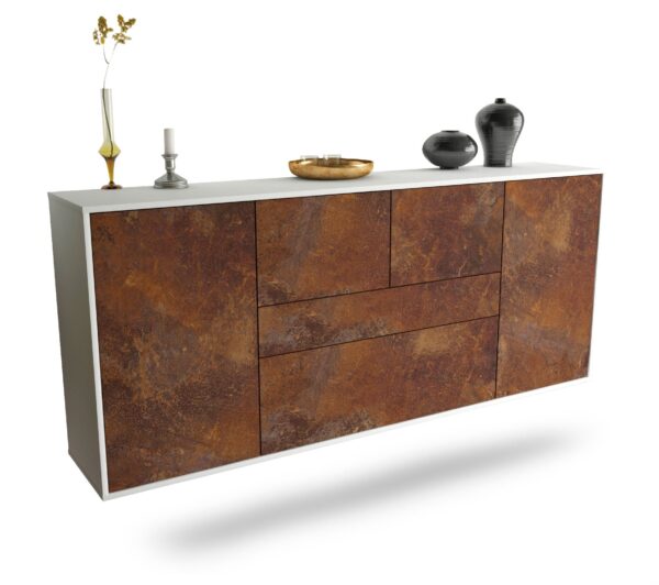 Sideboard Orange, Rost, hängend (180x79x35cm)