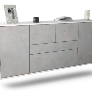 Sideboard Orange, Beton, hängend (180x79x35cm)