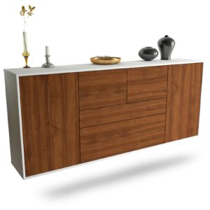 Sideboard Orange, Walnuss, hängend (180x79x35cm)