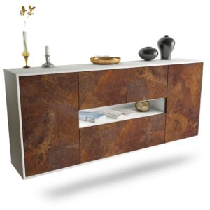 Sideboard Warren, Rost, hängend (180x79x35cm)