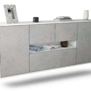 Sideboard Warren, Beton, hängend (180x79x35cm)
