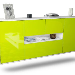 Sideboard Warren, Grün, hängend (180x79x35cm)