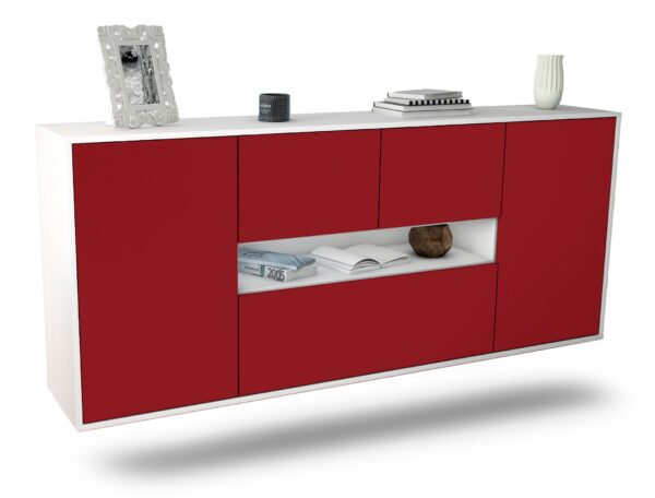Sideboard Warren, Bordeaux, hängend (180x79x35cm)