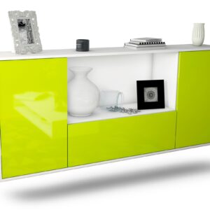 Sideboard Fort Collins, Grün, hängend (180x79x35cm)