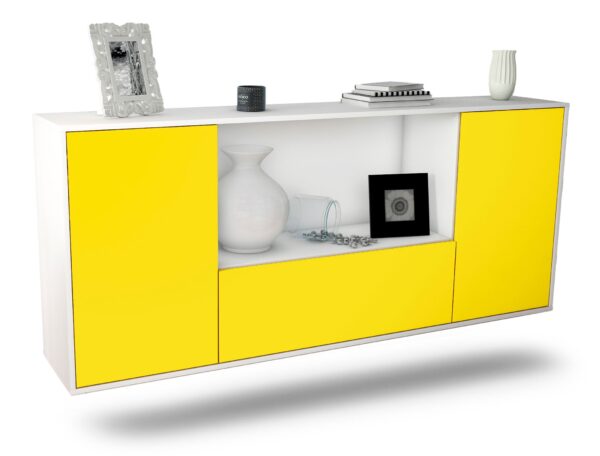 Sideboard Fort Collins, Gelb, hängend (180x79x35cm)