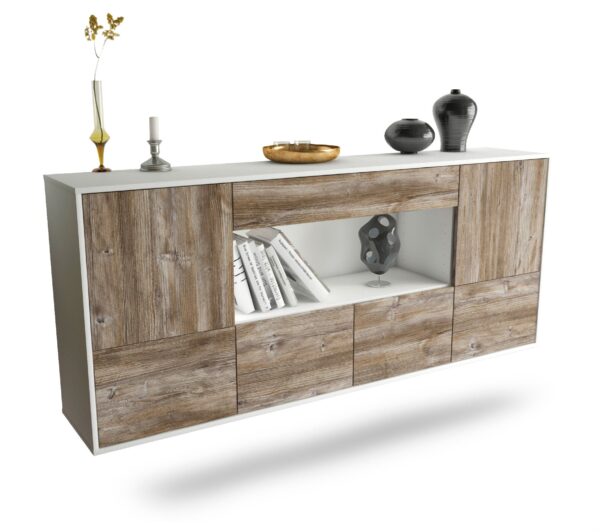 Sideboard Fullerton, Treibholz, hängend (180x79x35cm)