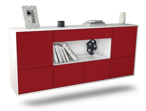 Sideboard Fullerton, Bordeaux, hängend (180x79x35cm)