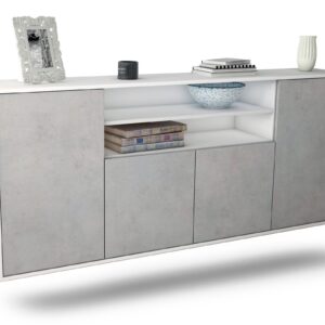 Sideboard Mesquite, Beton, hängend (180x79x35cm)
