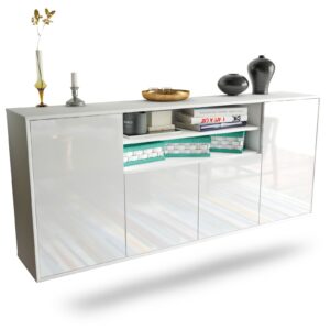 Sideboard Mesquite, Weiß, hängend (180x79x35cm)