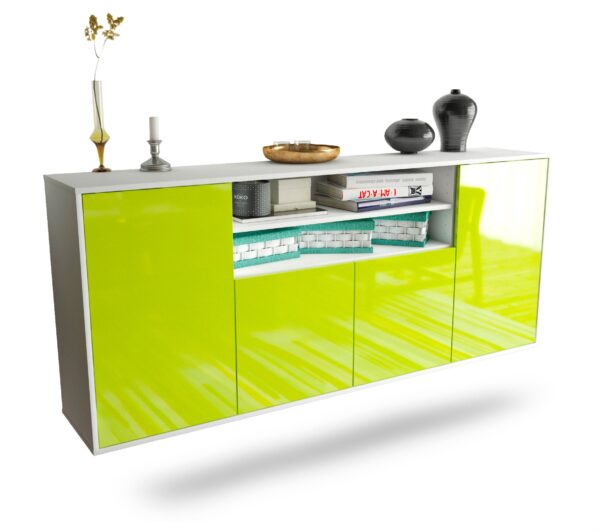 Sideboard Mesquite, Grün, hängend (180x79x35cm)