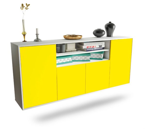 Sideboard Mesquite, Gelb, hängend (180x79x35cm)