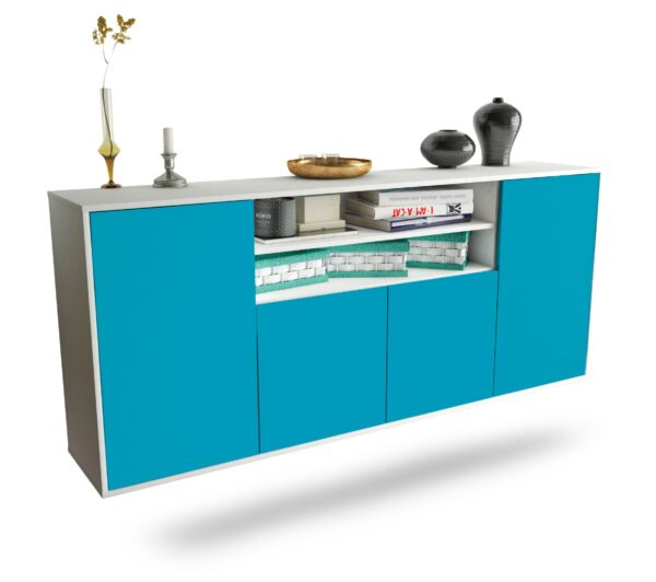 Sideboard Mesquite, Türkis, hängend (180x79x35cm)