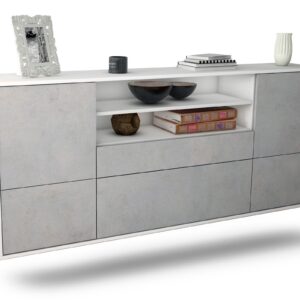Sideboard Elk Grove, Beton, hängend (180x79x35cm)