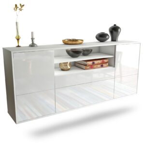 Sideboard Elk Grove, Weiß, hängend (180x79x35cm)
