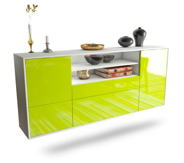 Sideboard Elk Grove, Grün, hängend (180x79x35cm)