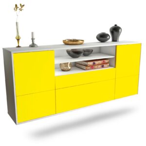Sideboard Elk Grove, Gelb, hängend (180x79x35cm)