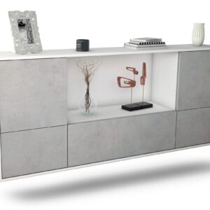 Sideboard Sunnyvale, Beton, hängend (180x79x35cm)