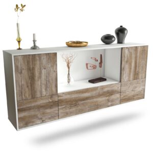 Sideboard Sunnyvale, Treibholz, hängend (180x79x35cm)