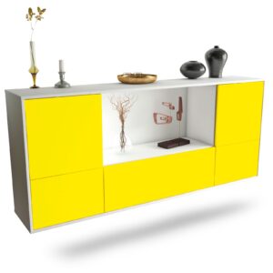 Sideboard Sunnyvale, Gelb, hängend (180x79x35cm)