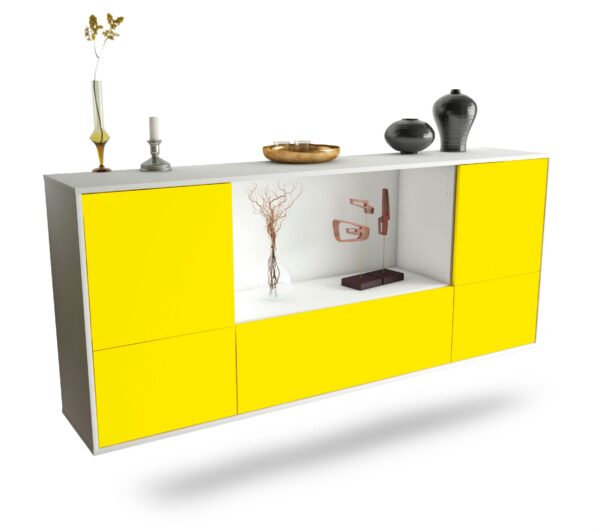 Sideboard Sunnyvale, Gelb, hängend (180x79x35cm)