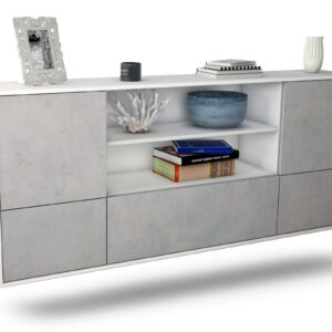 Sideboard Sterling Heights, Beton, hängend (180x79x35cm)