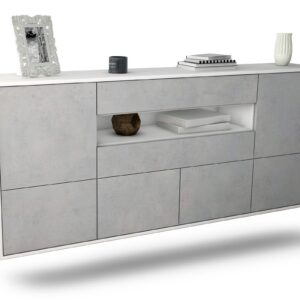 Sideboard McAllen, Beton, hängend (180x79x35cm)