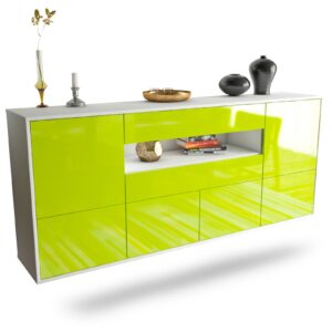 Sideboard McAllen, Grün, hängend (180x79x35cm)