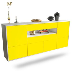 Sideboard McAllen, Gelb, hängend (180x79x35cm)