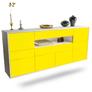 Sideboard Coral Springs, Gelb, hängend (180x79x35cm)