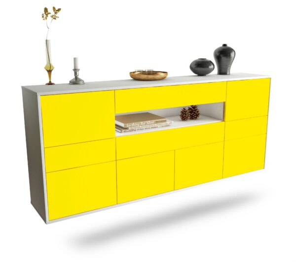 Sideboard Coral Springs, Gelb, hängend (180x79x35cm)