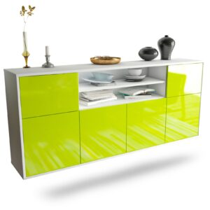 Sideboard Cedar Rapids, Grün, hängend (180x79x35cm)