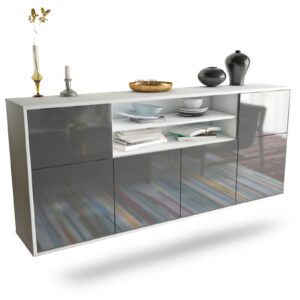 Sideboard Cedar Rapids, Grau, hängend (180x79x35cm)