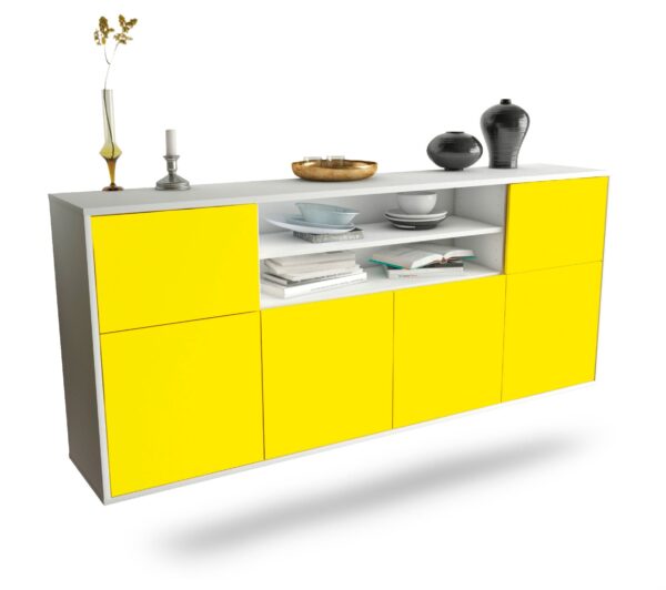 Sideboard Cedar Rapids, Gelb, hängend (180x79x35cm)