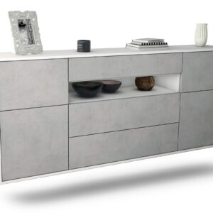 Sideboard Elizabeth, Beton, hängend (180x79x35cm)