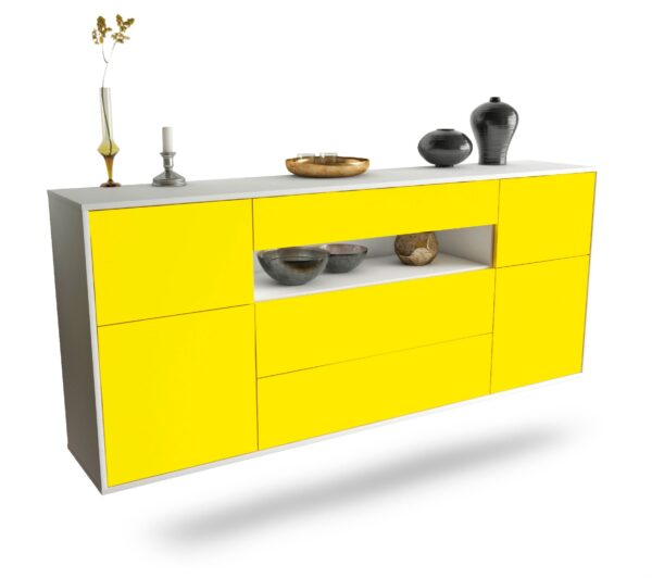 Sideboard Elizabeth, Gelb, hängend (180x79x35cm)