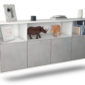 Sideboard Columbia, Beton, hängend (180x79x35cm)