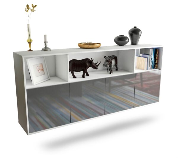 Sideboard Columbia, Grau, hängend (180x79x35cm)