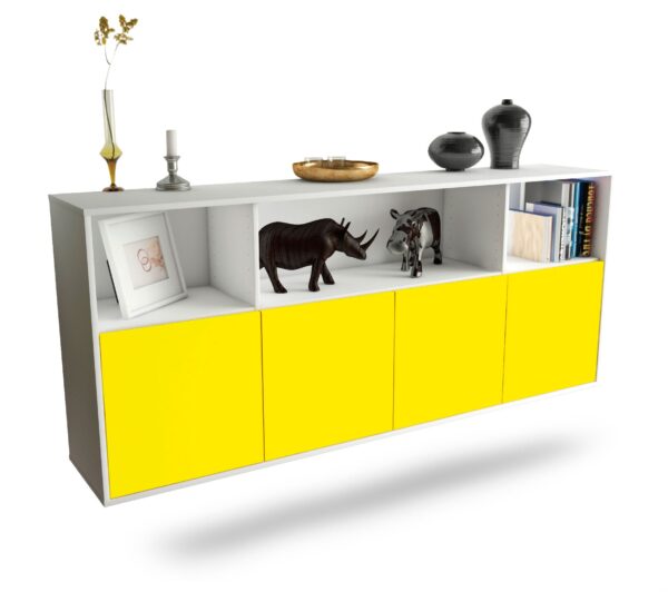 Sideboard Columbia, Gelb, hängend (180x79x35cm)