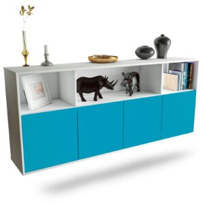 Sideboard Columbia, Türkis, hängend (180x79x35cm)
