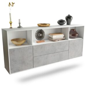 Sideboard Hartford, Beton, hängend (180x79x35cm)