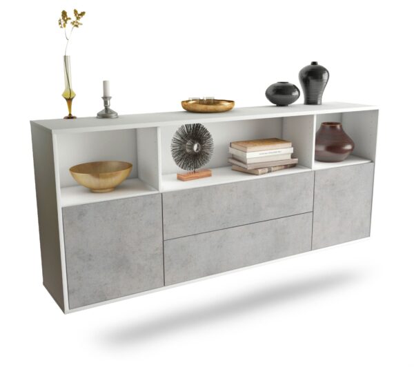 Sideboard Hartford, Beton, hängend (180x79x35cm)
