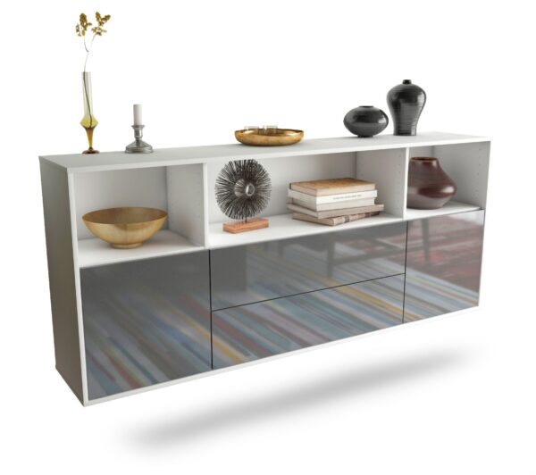 Sideboard Hartford, Grau, hängend (180x79x35cm)