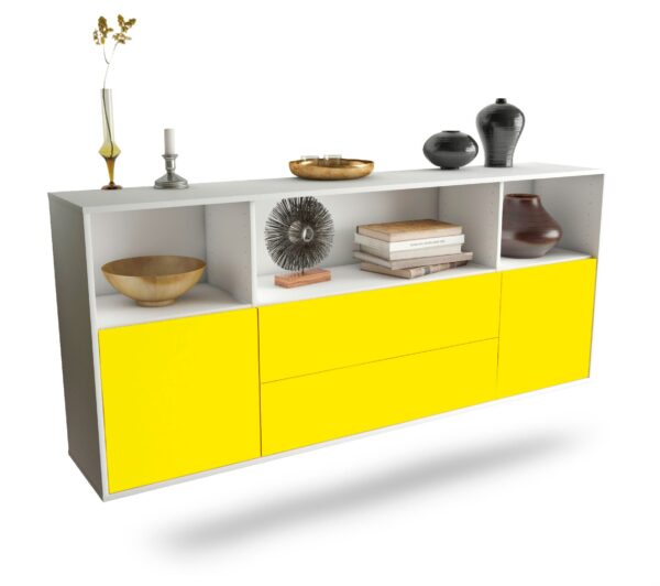 Sideboard Hartford, Gelb, hängend (180x79x35cm)