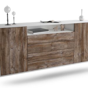 Sideboard New Haven, Treibholz, hängend (180x79x35cm)