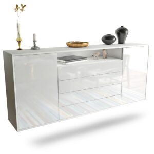 Sideboard New Haven, Weiß, hängend (180x79x35cm)