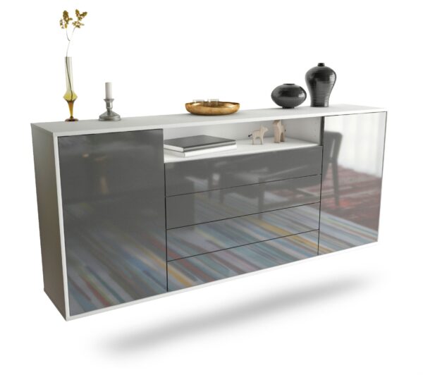 Sideboard New Haven, Grau, hängend (180x79x35cm)