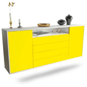Sideboard New Haven, Gelb, hängend (180x79x35cm)
