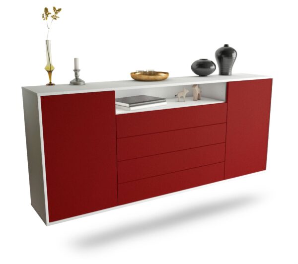 Sideboard New Haven, Bordeaux, hängend (180x79x35cm)