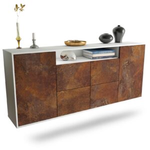 Sideboard Carrollton, Rost, hängend (180x79x35cm)